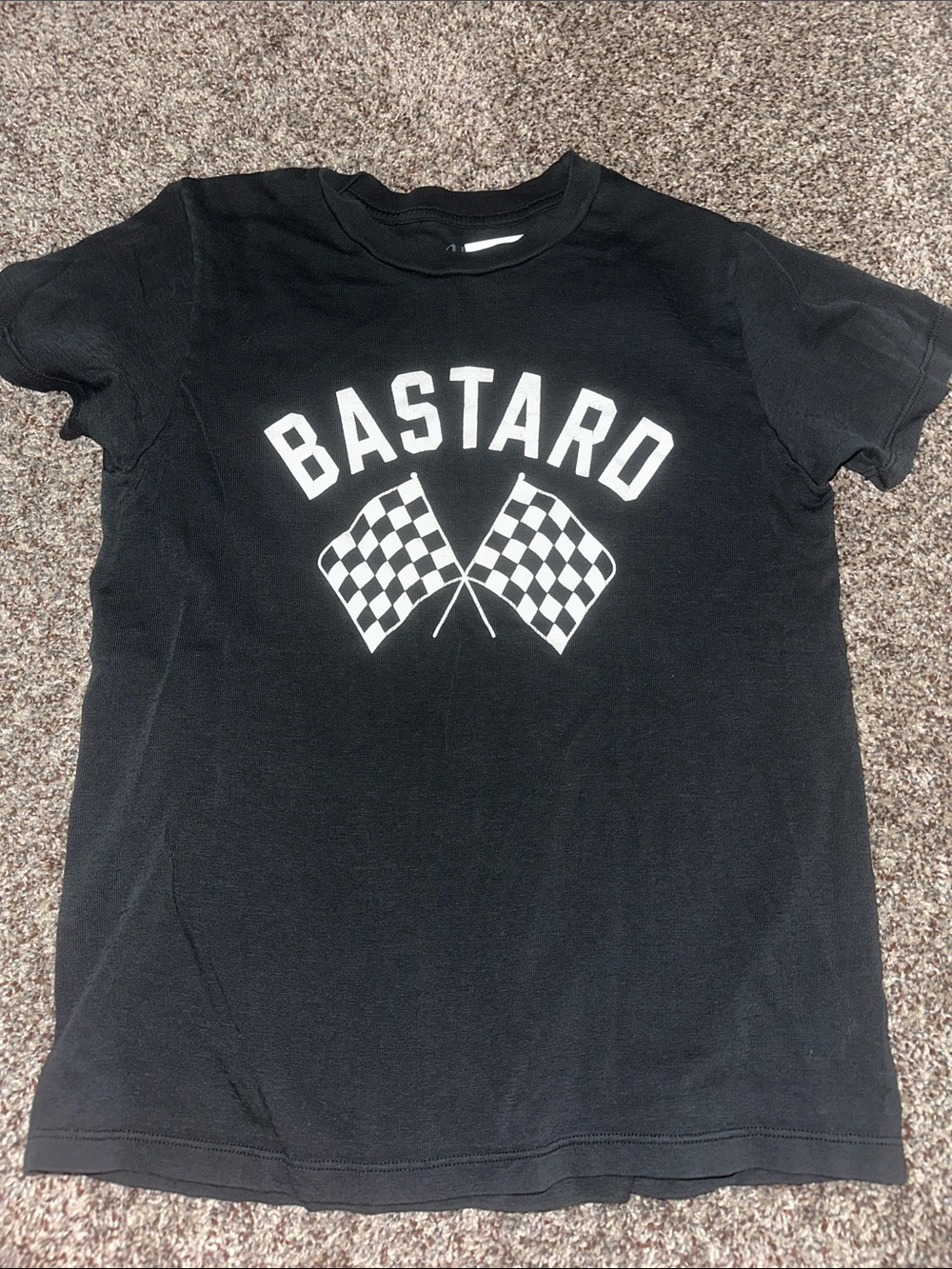 Brandy Melville Black Bastard Graphic Tee